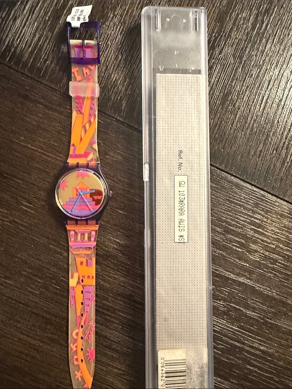 NWT Vintage 1991 Swatch RARA AVIS GV103 Watch Working Original Tags Box Papers
